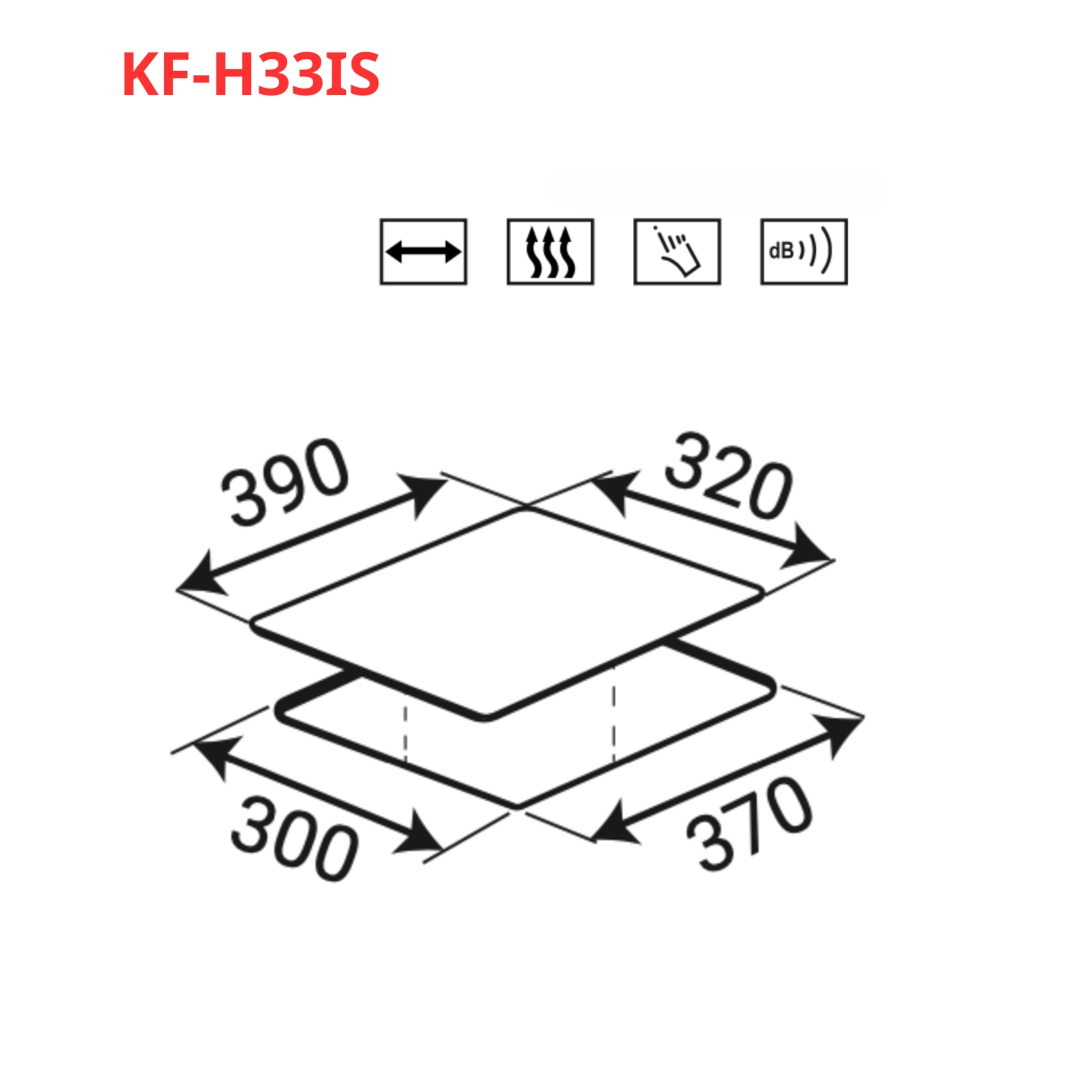 Bếp điện từ đơn domino KAFF KF-H33IS