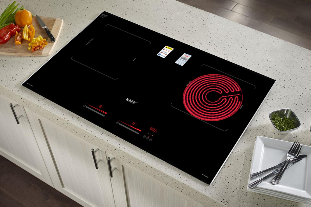 Bếp điện từ đơn và 1 hồng ngoại KAFF KF-IH202IC