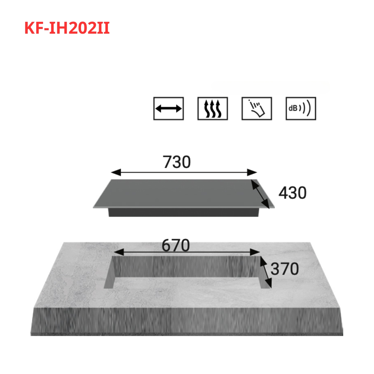 Bếp điện từ đôi KAFF KF-IH202II