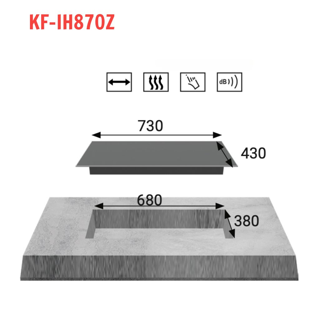 Bếp điện từ đôi KAFF KF-IH870Z