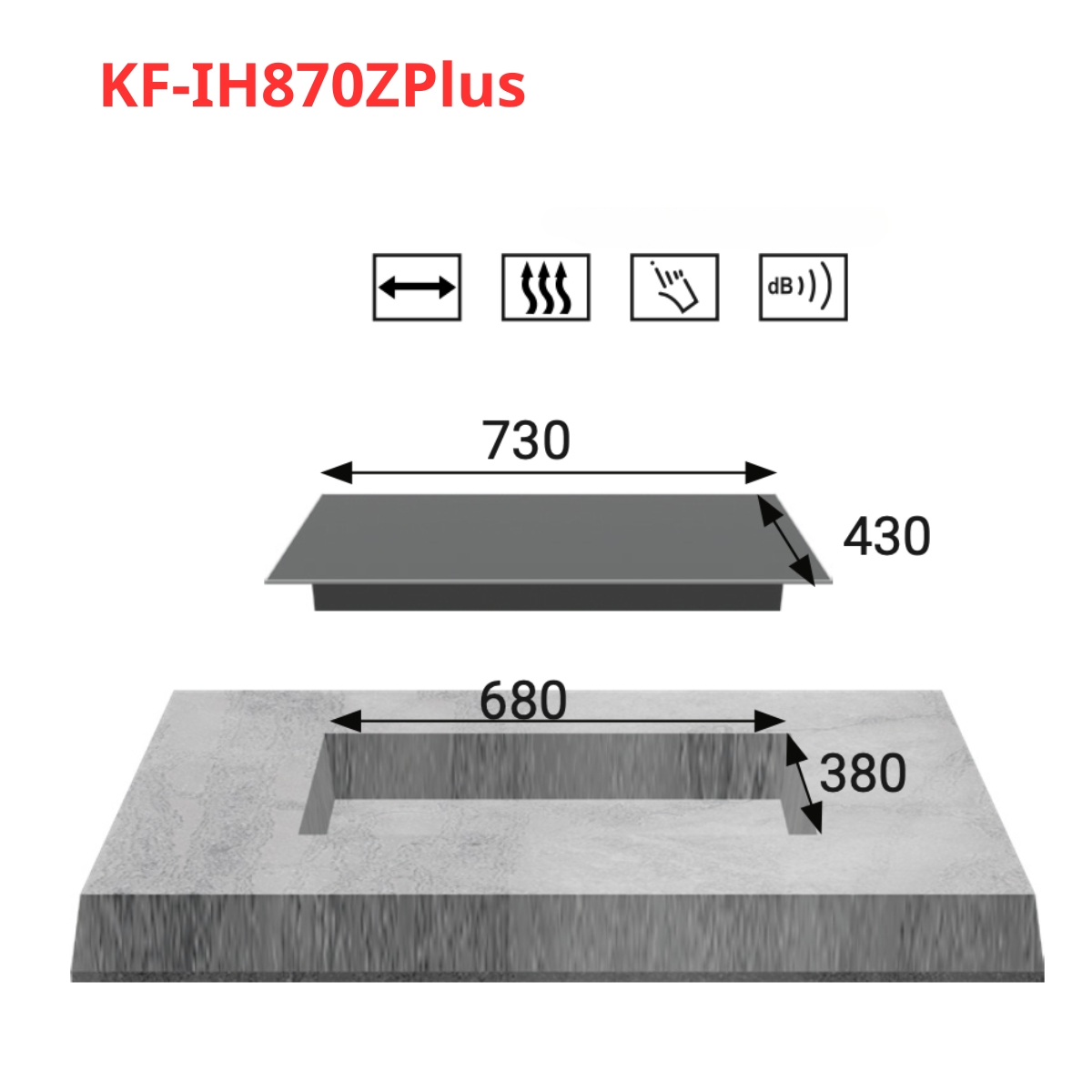 Bếp điện từ đôi KAFF KF-IH870ZPlus