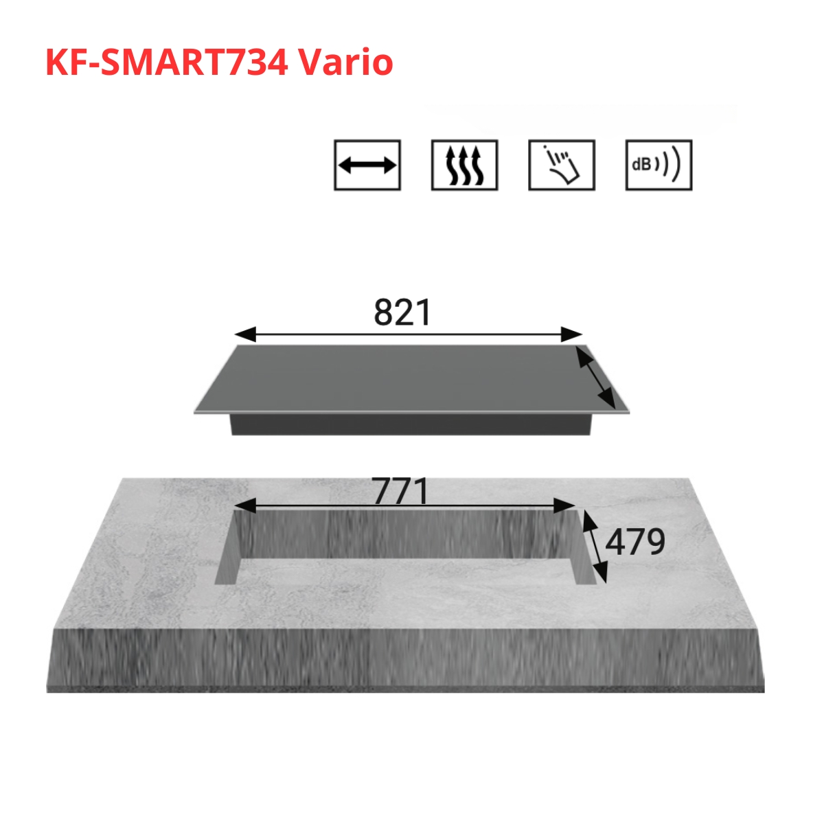 Bếp điện từ đa điểm KAFF KF-Smart734Vario