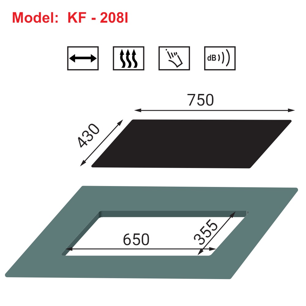 Bếp gas đôi KAFF KF-208I