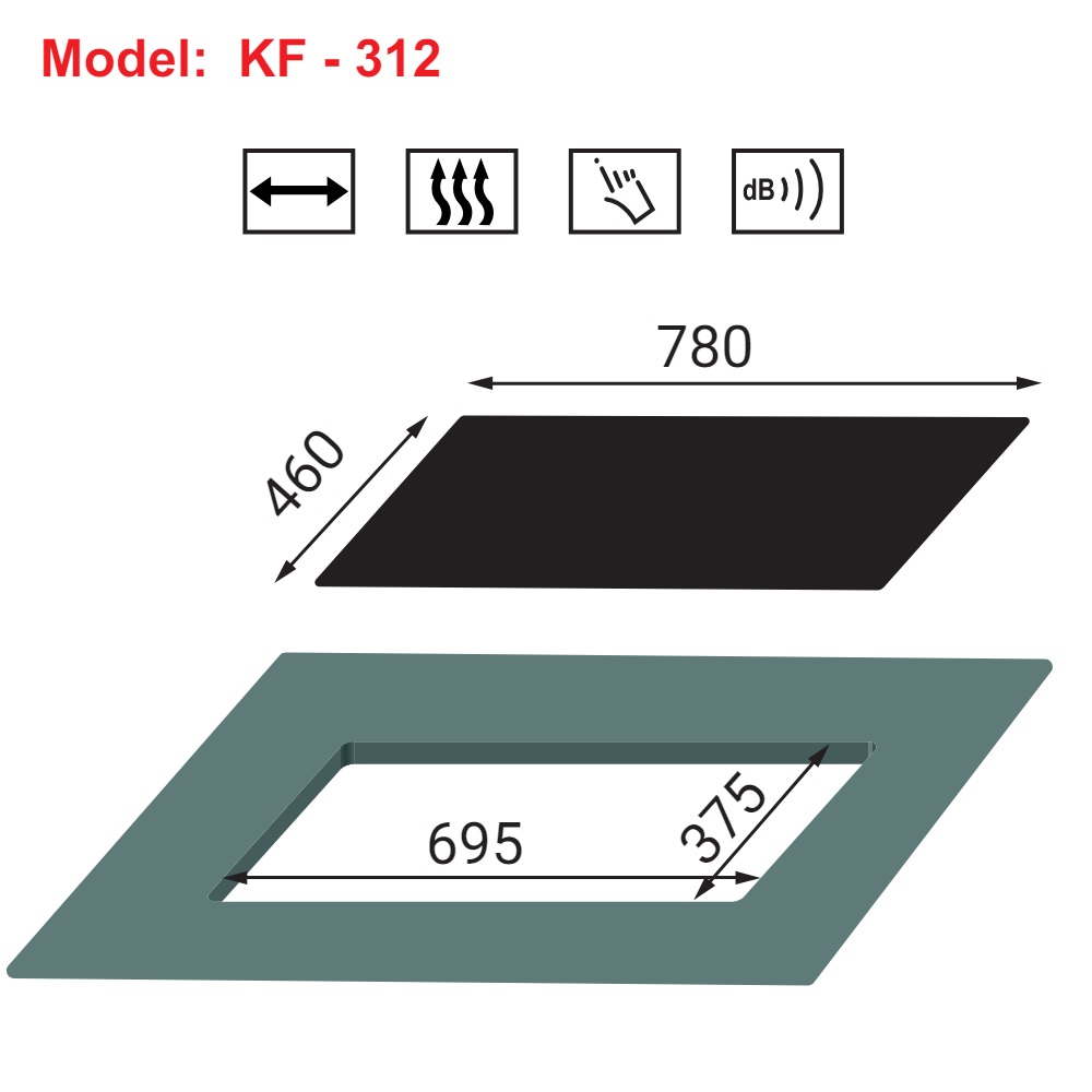 Bếp gas đôi KAFF KF-312