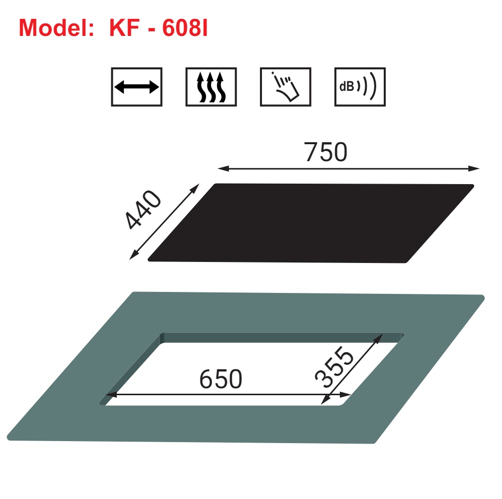 Bếp gas đôi KAFF KF-608I
