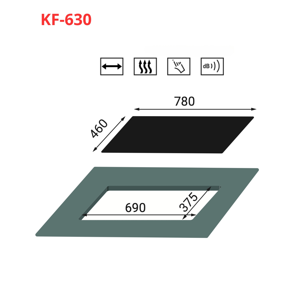 Bếp gas đôi KAFF KF-630