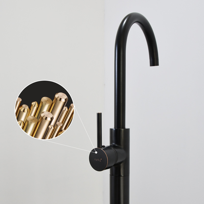 Vòi đặt sàn bằng đồng Kanly GCAH6B