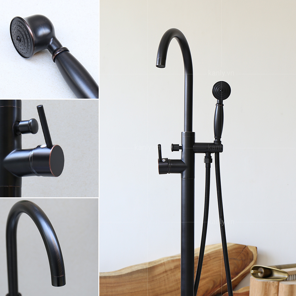 Sen tắm đặt sàn bằng đồng Kanly GCS06B