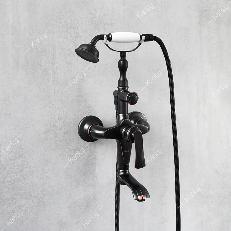 Sen tắm treo tường nóng lạnh bằng đồng Kanly GCS23B