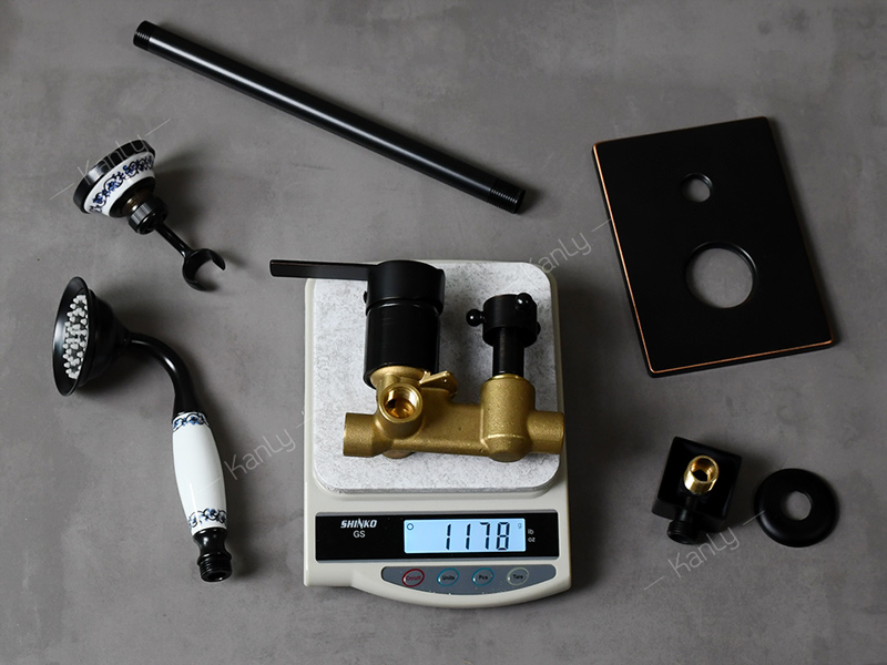 Sen tắm âm trần đồng thau cổ điển Kanly GCS76B