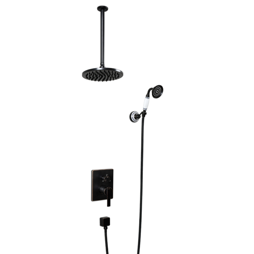 Sen tắm âm trần đồng thau cổ điển Kanly GCS76B
