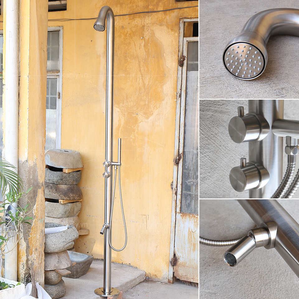 Sen cây tắm đứng đặt sàn ngoài trời Kanly KLS9003