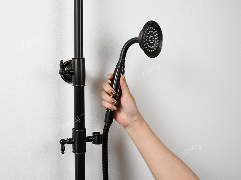 Bộ sen cây tắm đứng nóng lạnh bằng đồng Kanly GCS14B