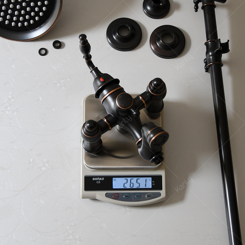 Bộ sen cây tắm đứng nóng lạnh bằng đồng Kanly GCS14B