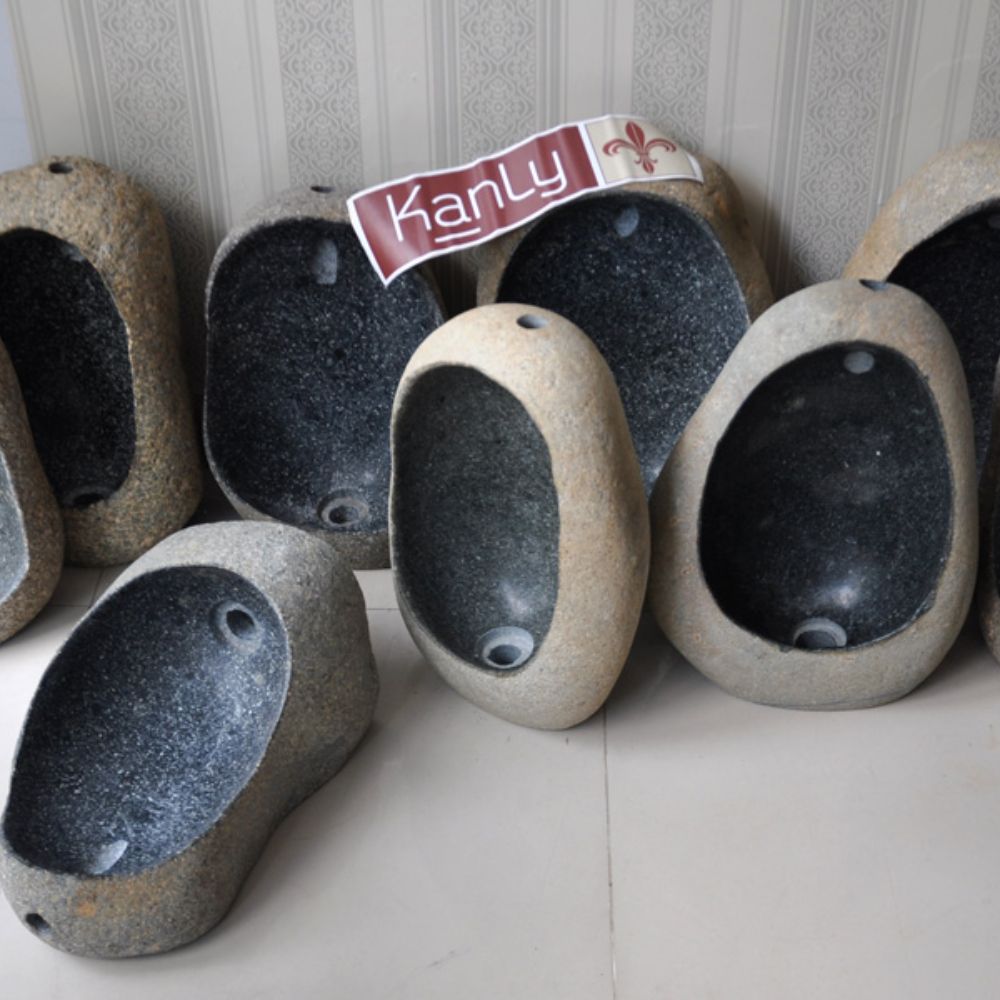 Bồn tiểu nam bằng đá cuội Kanly BONTIEU-DACUOI