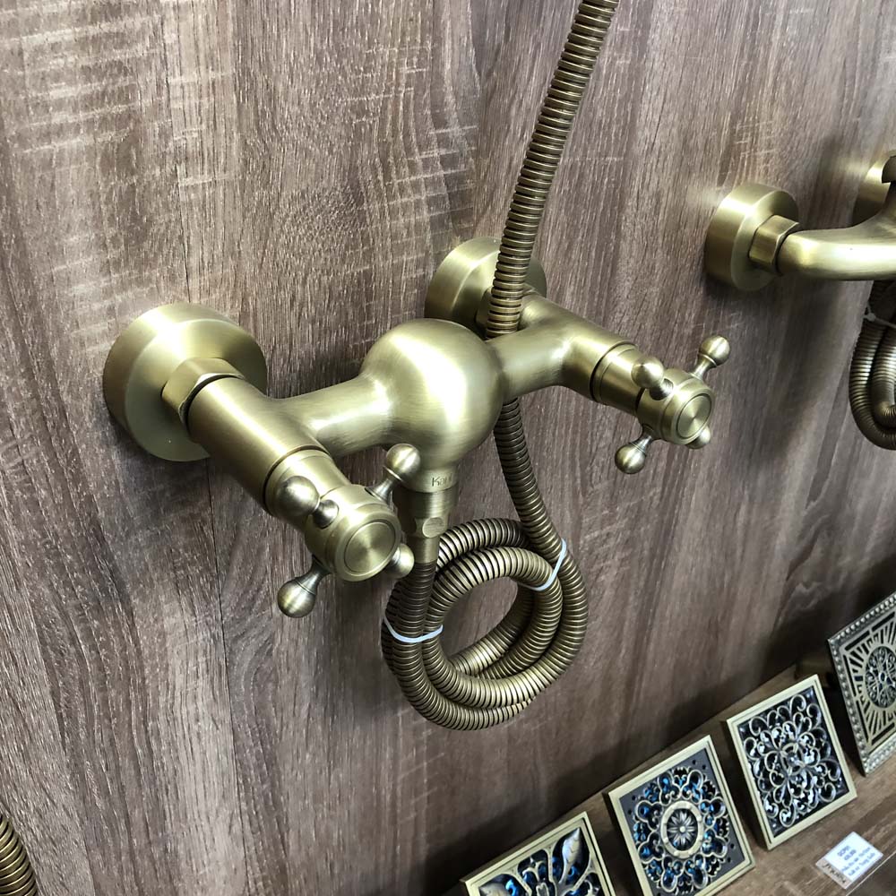 Bộ sen tắm nóng lạnh bằng đồng Kanly GCS17