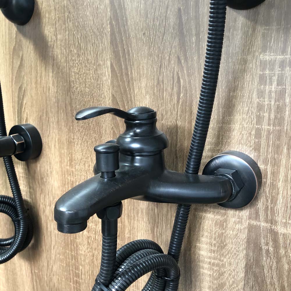 Sen tắm gắn tường nóng lạnh màu đen Kanly GCS20B