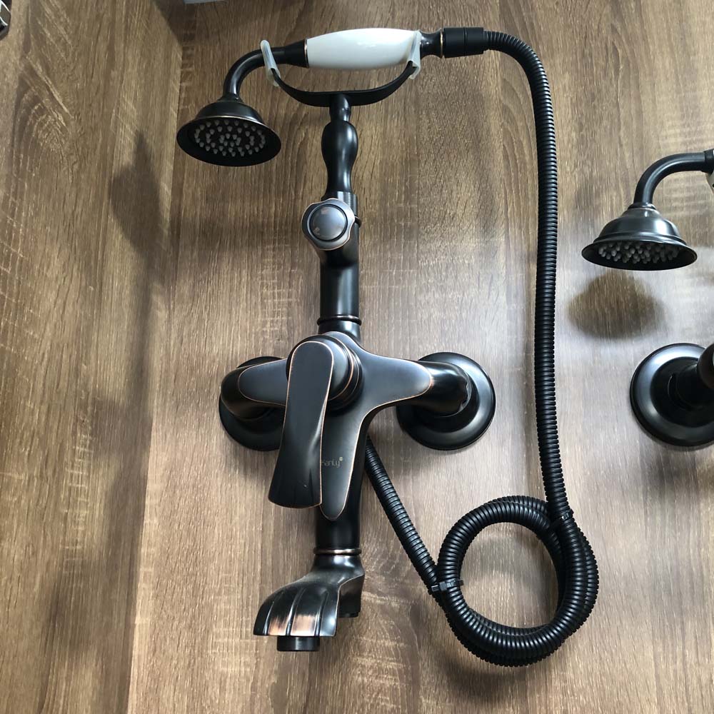 Sen tắm treo tường nóng lạnh bằng đồng Kanly GCS23B