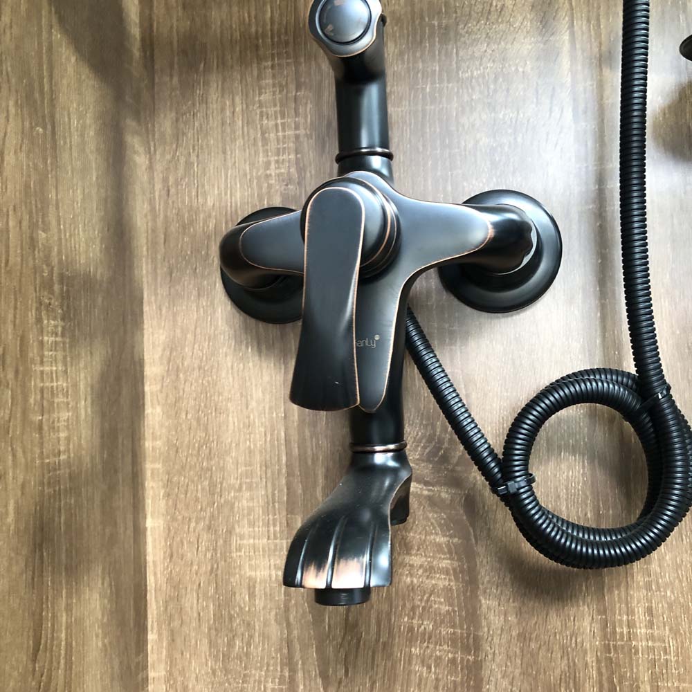 Sen tắm treo tường nóng lạnh bằng đồng Kanly GCS23B