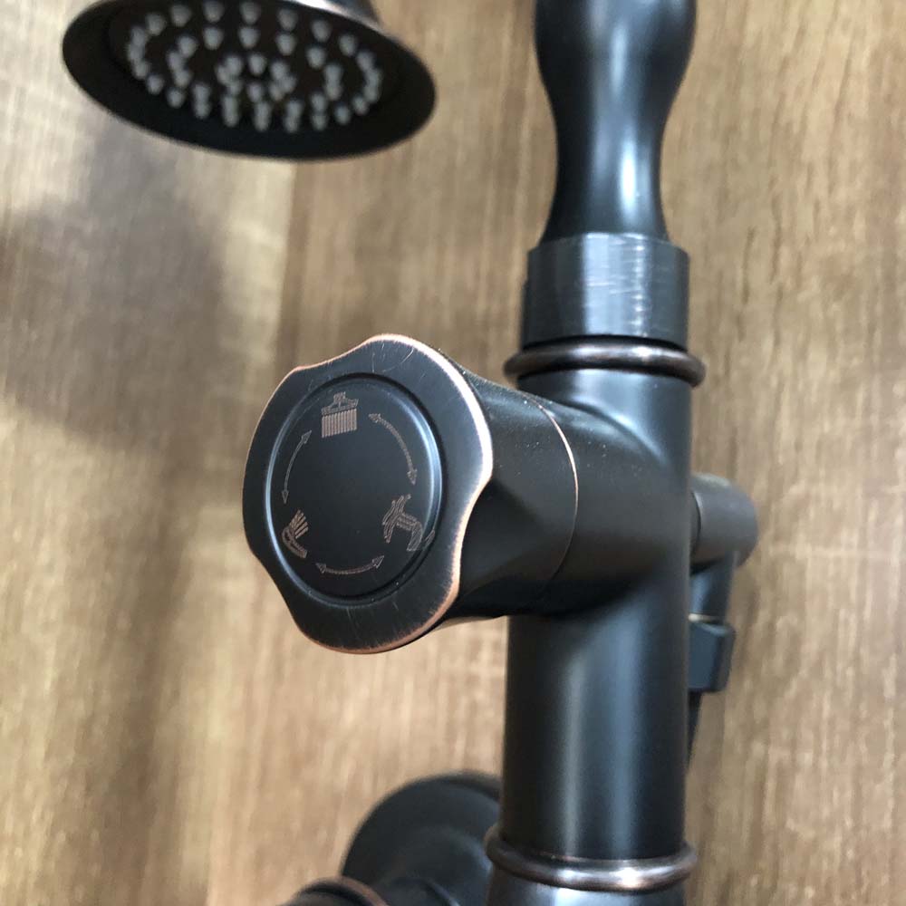 Sen tắm treo tường nóng lạnh bằng đồng Kanly GCS23B