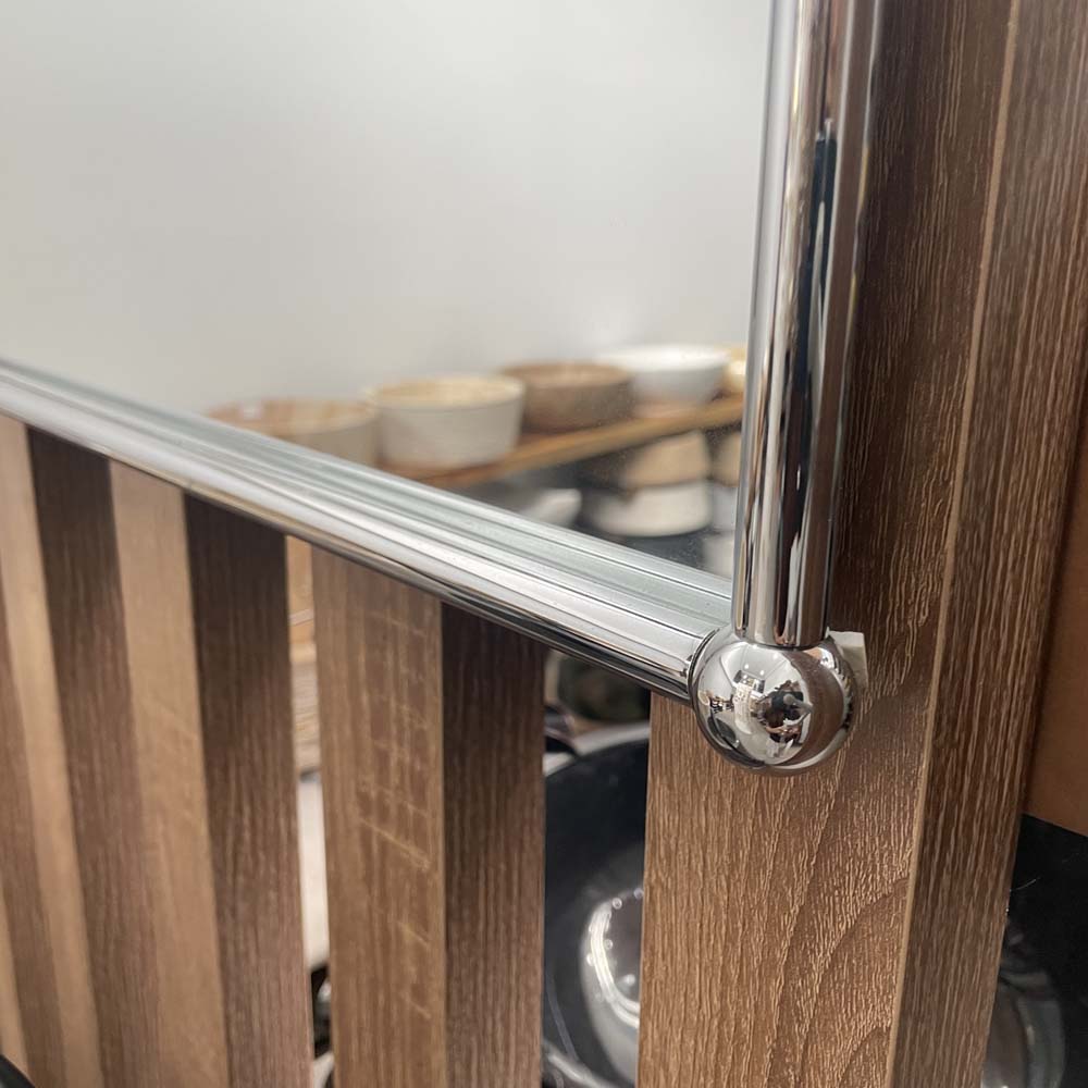 Gương trang điểm treo tường khung bằng đồng KANLY CHG12.01