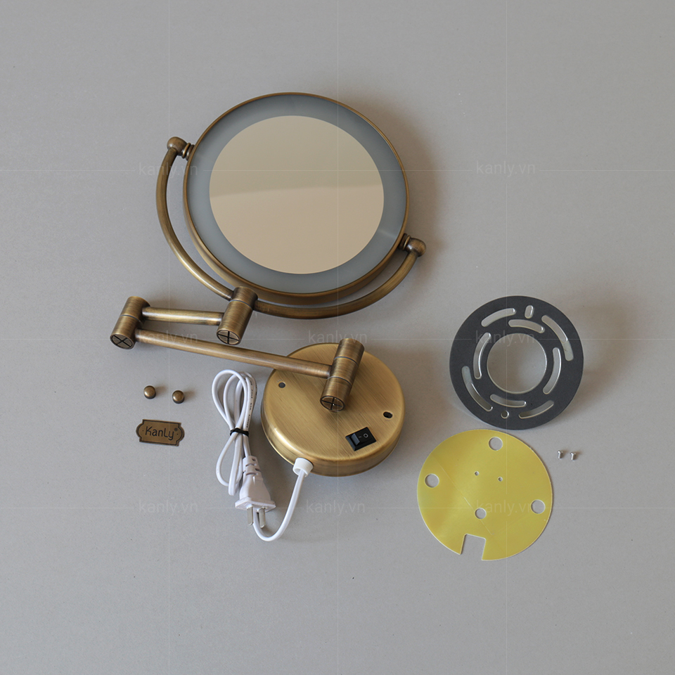 Gương cạo râu có đèn Kanly GCK18L