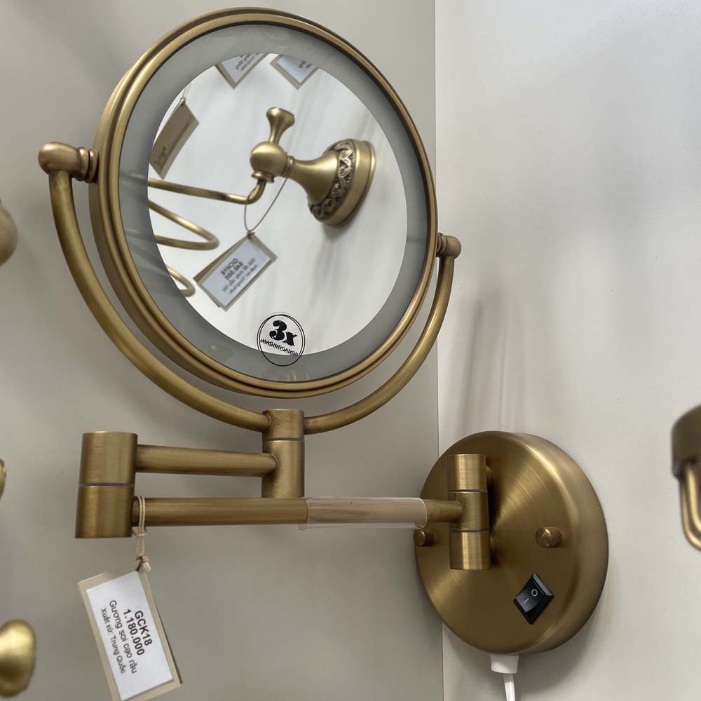 Gương cạo râu có đèn Kanly GCK18L