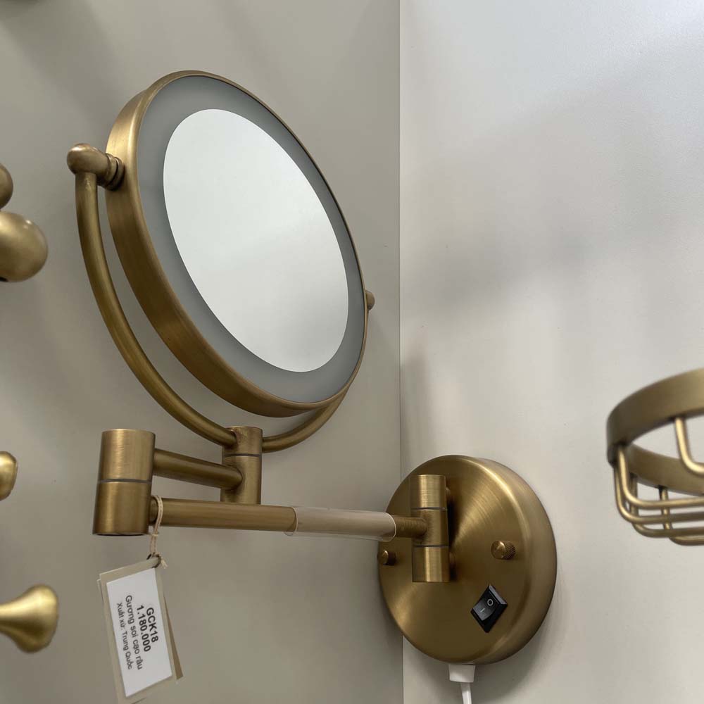 Gương cạo râu có đèn Kanly GCK18L