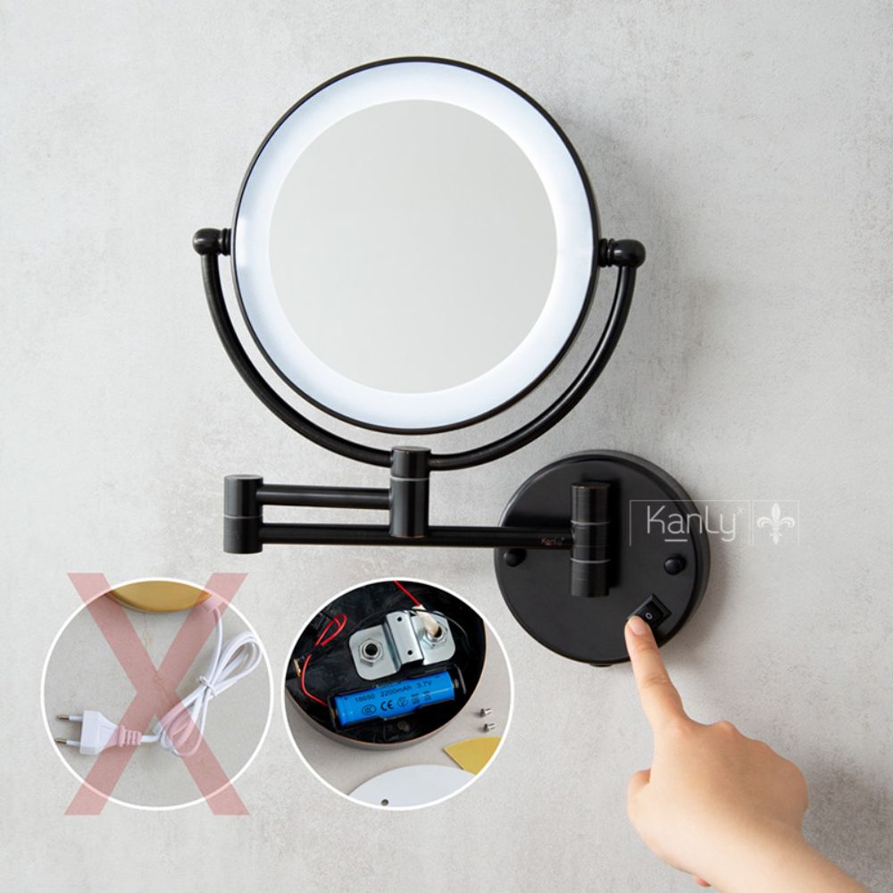Gương cạo râu có đèn Kanly GCK18LB