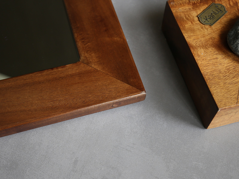 Gương soi phòng tắm khung gỗ Kanly PK21