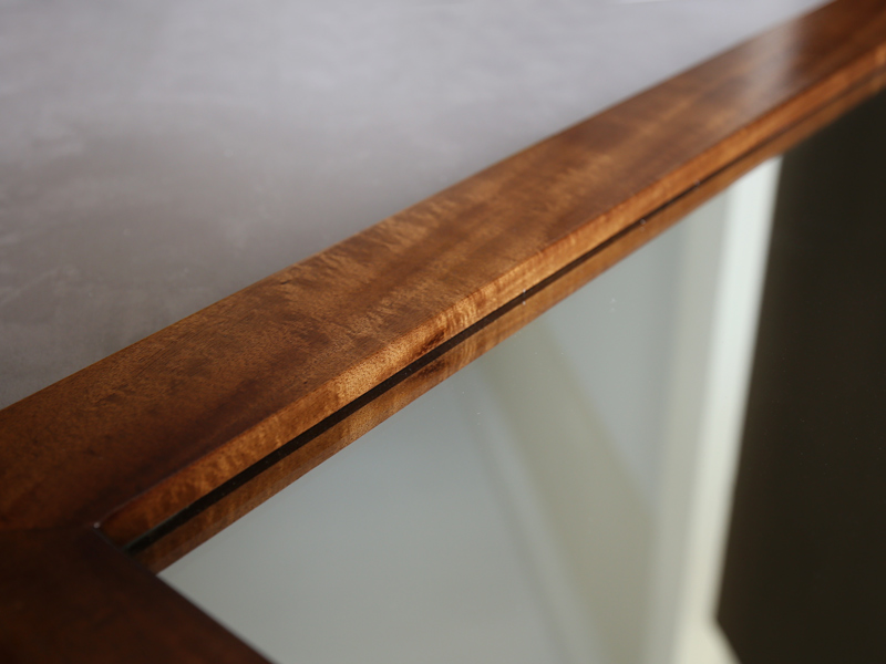 Gương soi phòng tắm khung gỗ Kanly PK21