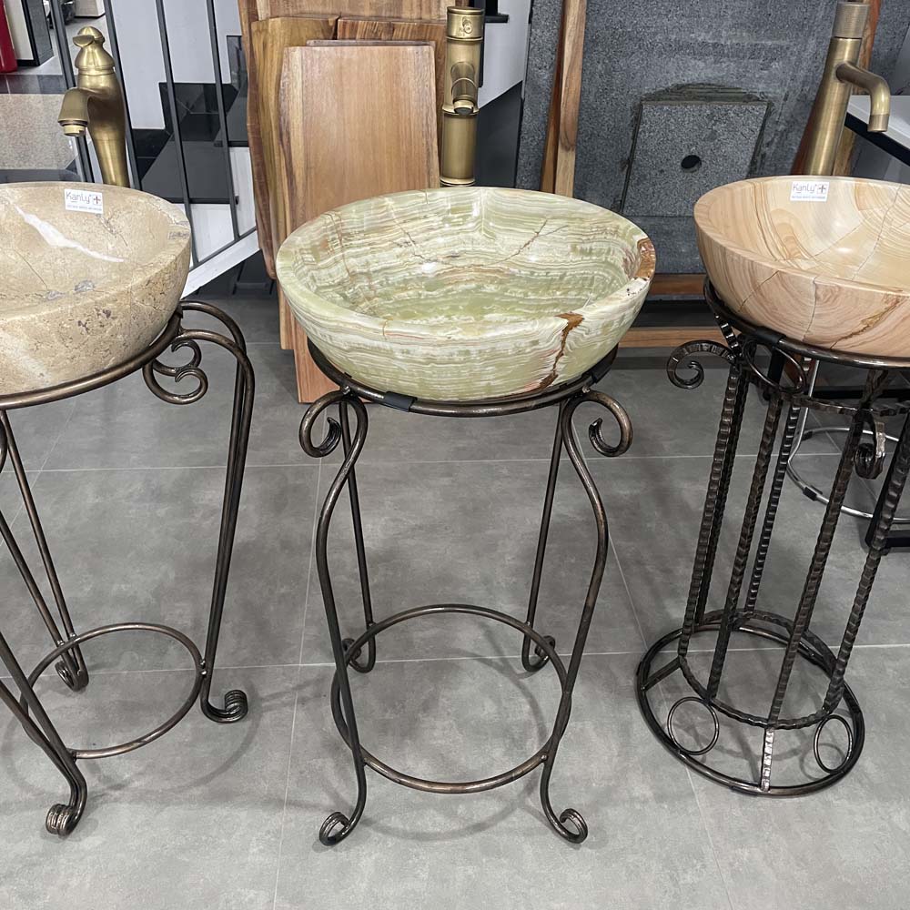 Kệ sắt để lavabo tròn Kanly FP10