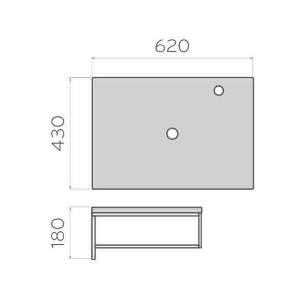 Kệ để lavabo mặt đá tự nhiên Kanly FW06.03
