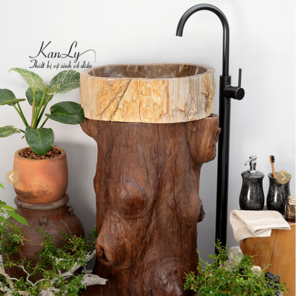 Đôn gỗ để lavabo Kanly TW02V