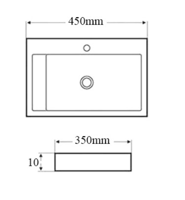 Chậu lavabo đặt bàn Kanly bằng đá MAR24V