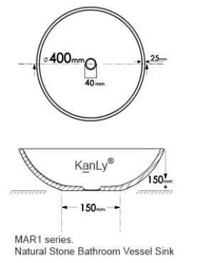 Chậu lavabo đặt bàn Kanly bằng sứ SU119