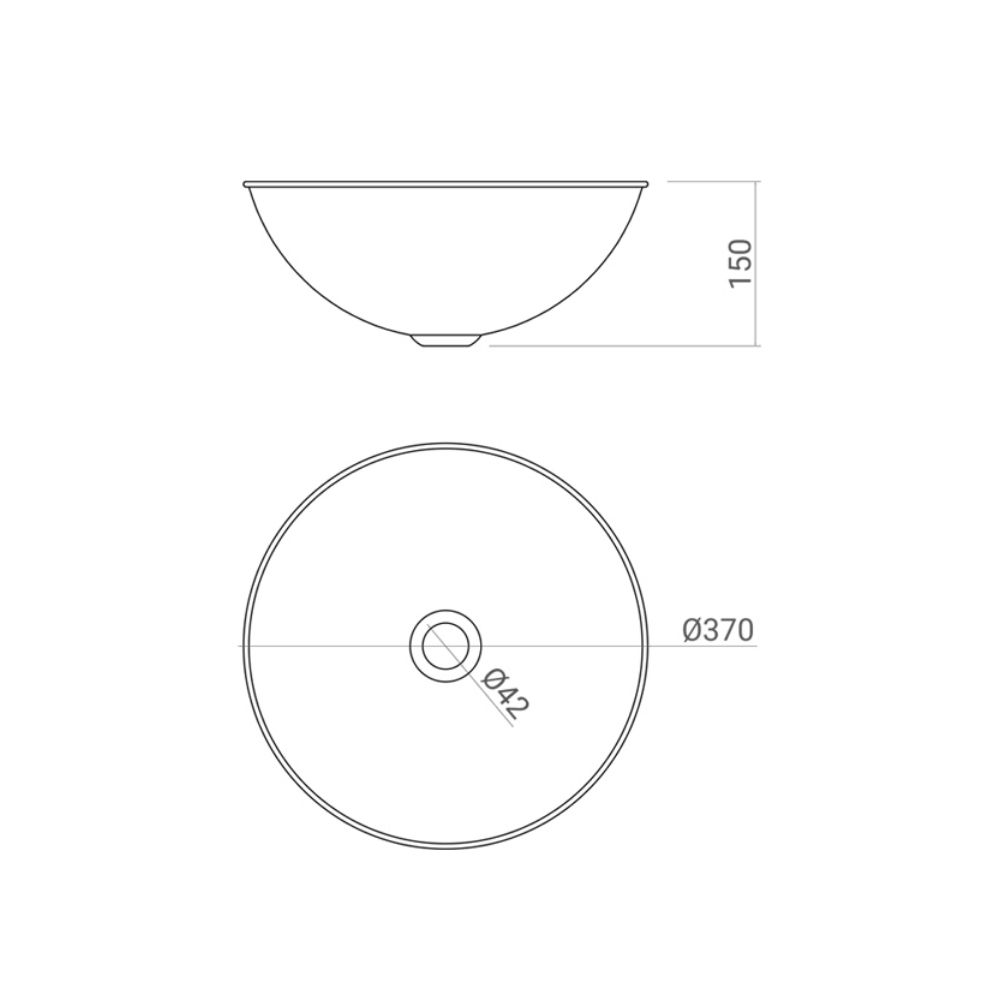 Chậu lavabo đặt bàn Kanly bằng đồng BL0211