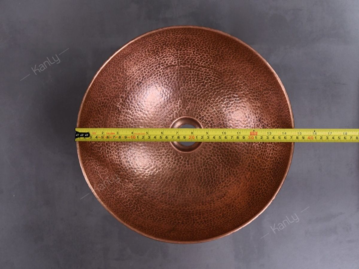 Chậu lavabo đặt bàn Kanly bằng đồng BL0222