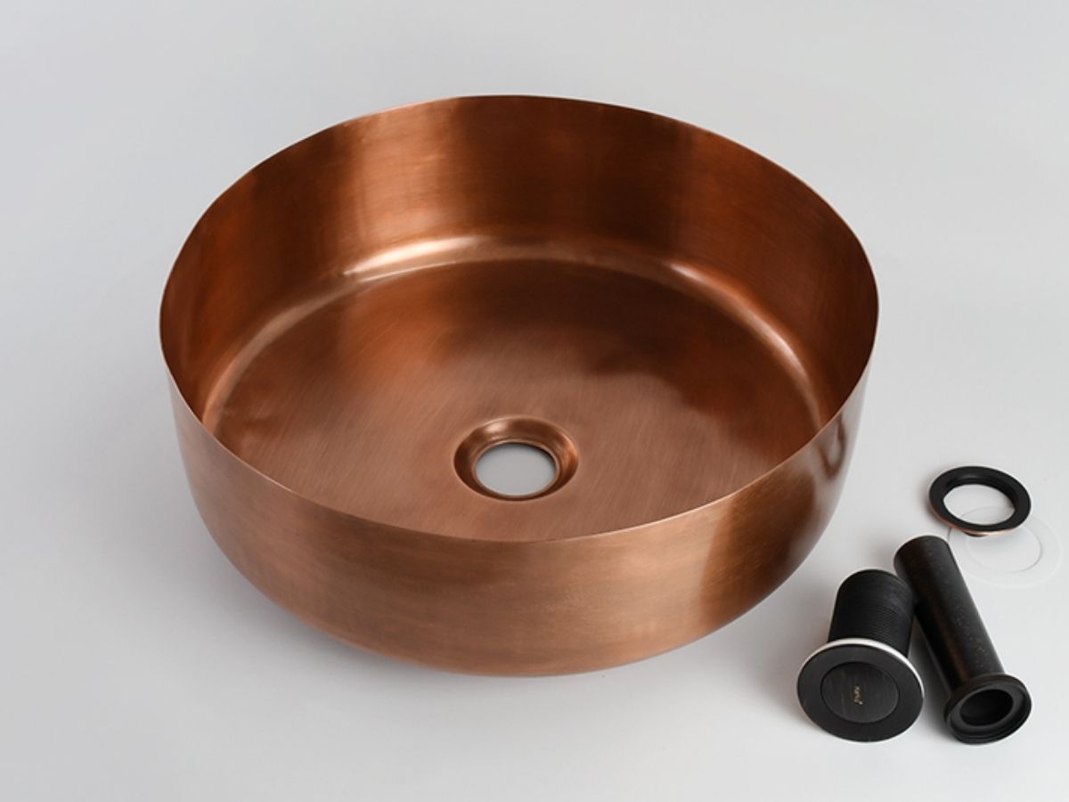 Chậu lavabo đặt bàn Kanly bằng đồng BL5022