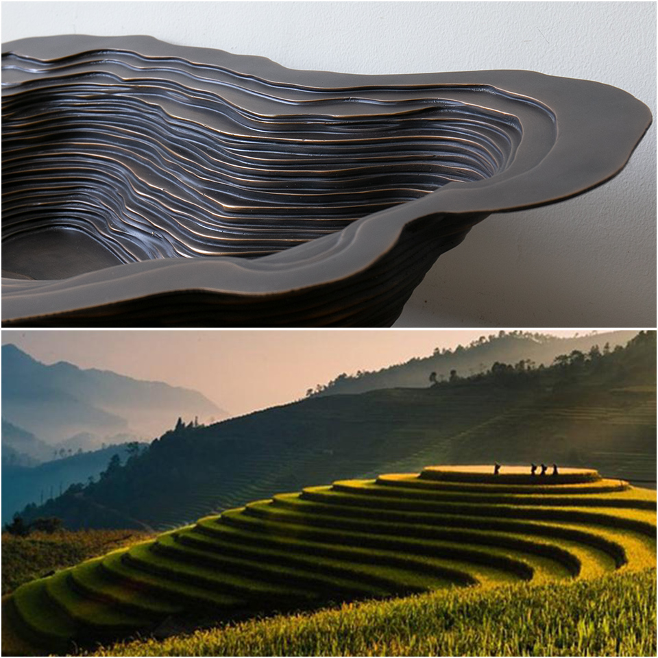 Chậu lavabo dương vành Kanly bằng đồng BS005