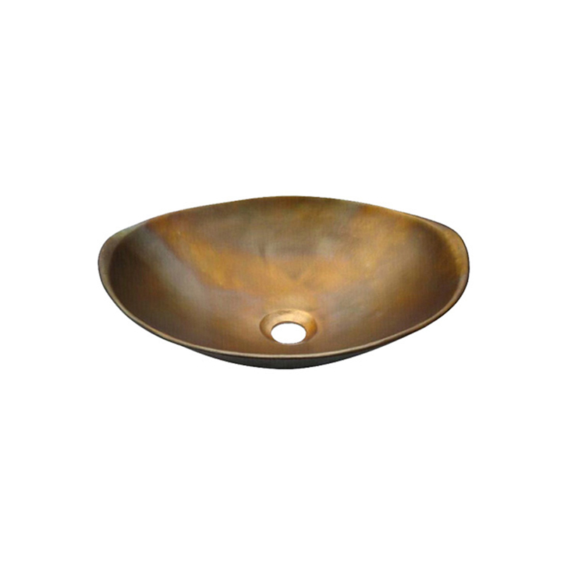Chậu lavabo đặt bàn Kanly bằng đồng BS048