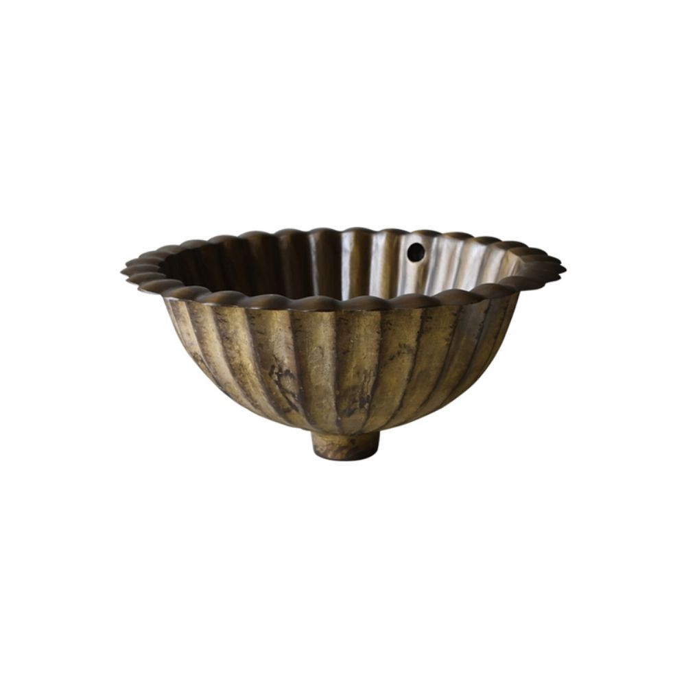 Chậu lavabo đặt bàn Kanly bằng đồng DL2911