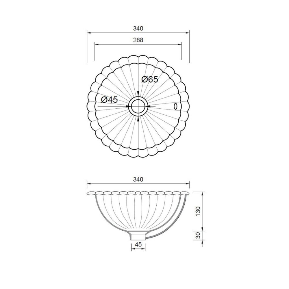 Chậu lavabo đặt bàn Kanly bằng đồng DL2911