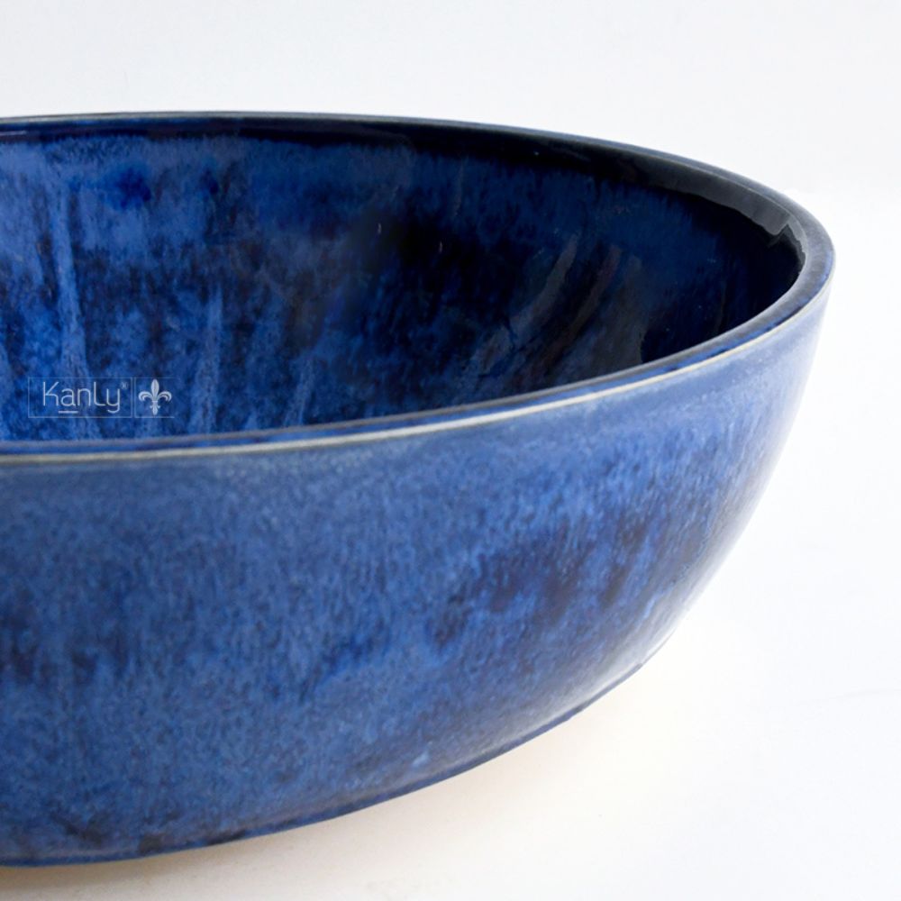 Chậu lavabo đặt bàn Kanly gốm mỹ thuật GV001