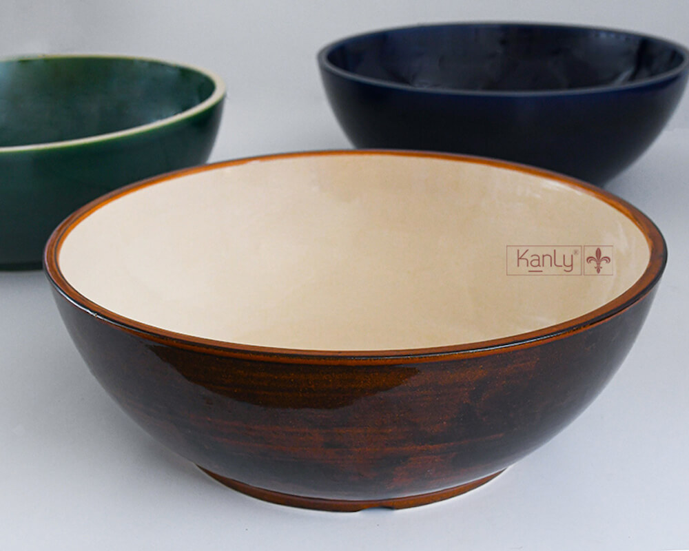 Chậu lavabo đặt bàn Kanly gốm mỹ thuật GV003