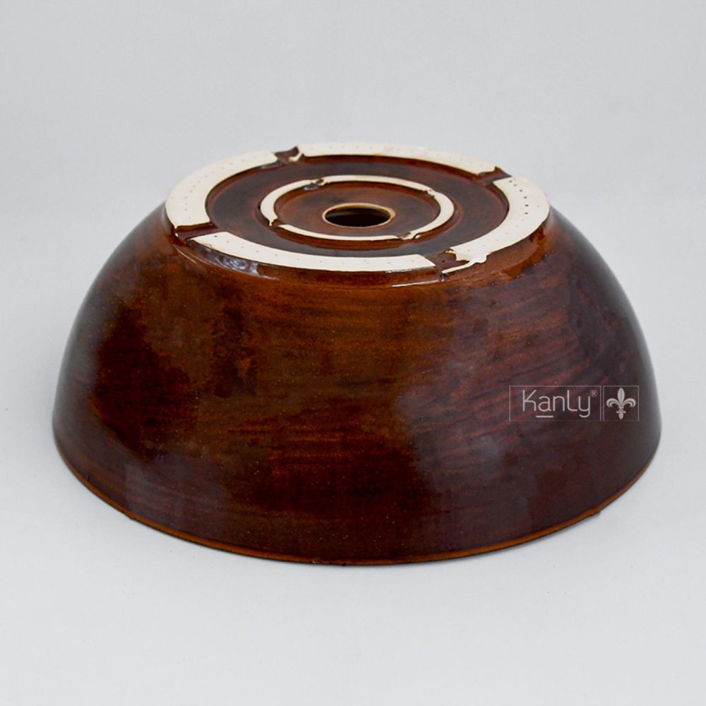 Chậu lavabo đặt bàn Kanly gốm mỹ thuật GV003