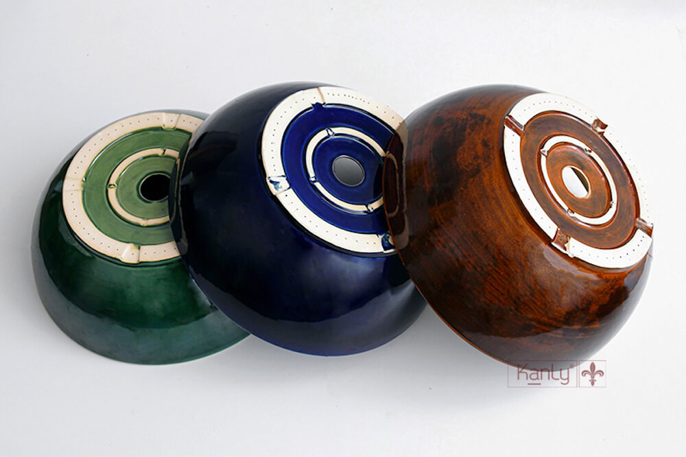 Chậu lavabo đặt bàn Kanly gốm mỹ thuật GV003