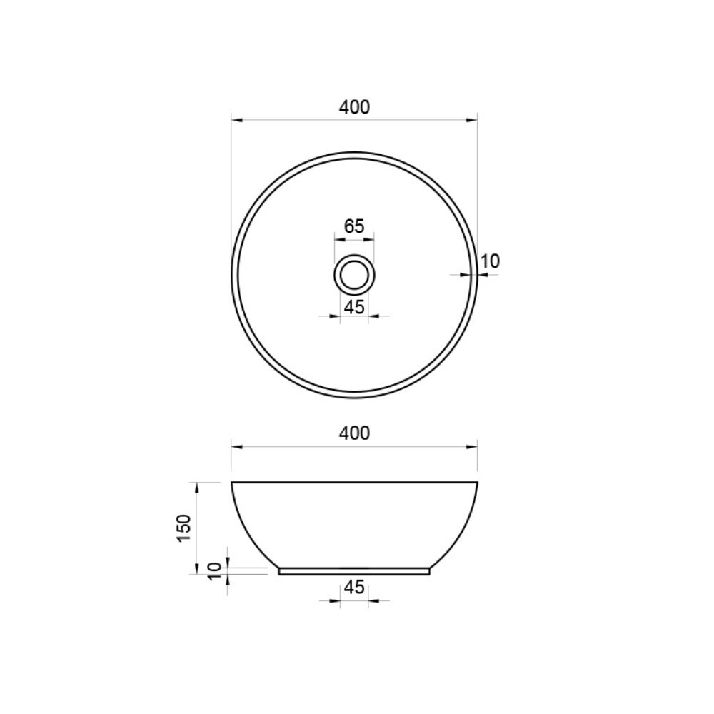 Chậu lavabo đặt bàn Kanly gốm họa tiết GV006