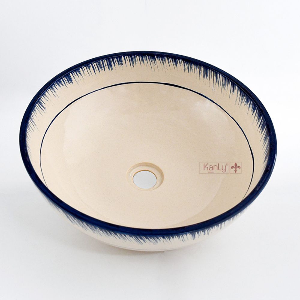 Chậu lavabo đặt bàn Kanly gốm mỹ thuật GV101