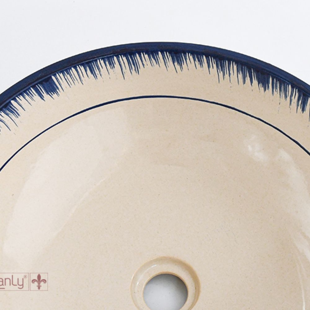 Chậu lavabo đặt bàn Kanly gốm mỹ thuật GV101